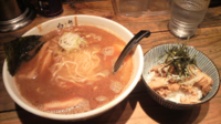 「白エビラーメンセット（豚丼つき）」@麺屋 白神 東京池袋店の写真