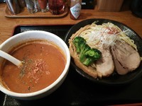 「【一周年記念限定】伊勢海老トマトつけめん　850円」@中華そば田家 ふくふくの写真