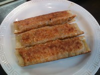 「焼き餃子（3本）\350」@毛家麺店の写真