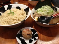 「濃厚魚介節つけ麺780円+かしわ玉30円」@つけ麺おんのじ 仙台本店の写真