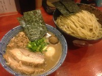 「二代目つけ麺（大盛）＋特製+お土産」@二代目狼煙 本店 葉隠製麺の写真