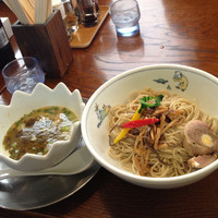「つけめん(750円)雷麺'Z前哨戦メニュー」@中華そば 一楽の写真