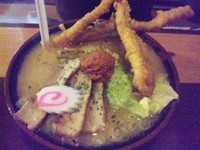 「げそ天みそらーめん/『こだわりのみそ』」@らーめん 有頂天 EVOLUTIONの写真