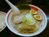 「味噌ラーメン＋味玉子＋ライス」@ラーメン長山の写真