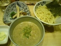 「煮干つけＳＯＢＡ（並）＋エシャロットバター」@銀座 篝の写真