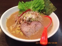 「限定炙り味噌ラーメン 750円＋替玉100円」@麺や 神音の写真