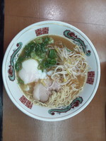 「中華そば(ミニ)＋温度玉子」@ちから  本店の写真