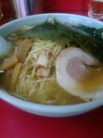 「黒酢ネギラーメン」@ラーメンショップ 水代店の写真