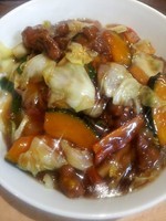 「スタミナ冷やしＷ」@我流食堂の写真