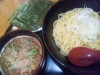 「のり玉つけそばあつもり大盛」@つけめん 誉 大宮店の写真