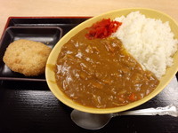 「カレーライス400円＋コロッケ（クーポン）」@ゆで太郎 御徒町店の写真