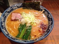 「ガッツリ味噌らあ麺とライス100円」@めん処 樹の写真