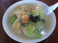 「五目タンメン\750」@晴々飯店の写真