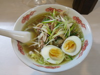 「どたはち伝説中華そば＋塩玉子：850円＋100円」@めん処 土田八の写真