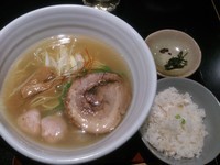 「銀笹らーめん、塩＋半鯛飯」@麺処 銀笹の写真