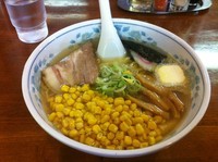 「塩バターラーメン 細麺」@北海ラーメン蝦夷の写真