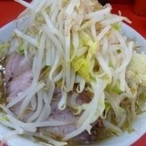 「ラーメン（野菜＋にんにくトッピング）」@ラーメン二郎 松戸駅前店の写真