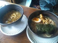 「全粒粉麺つけ麺」@拉麺二段の写真