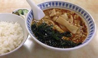 「特製タンタン麺(辛口)＋ライス(小)750円＋150円」@龍久の写真