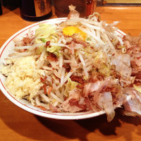 「小ラーメン+汁なし」@豚星。の写真