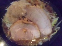 「ジャンク盛りこってり･野菜増･特製背脂増･魚粉増･ニンニク抜」@ら～麺 たまやの写真