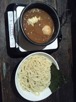 「味玉入りドロドロ超濃厚つけ麺(大盛)(あつもり)」@つけめん あびすけ 日吉店の写真