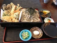 「天ざる　大盛り　1600円」@そば処 うち田の写真