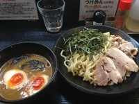 「特製つけ麺（ネギ抜き）、1050円」@自家製太麺 元気屋の写真