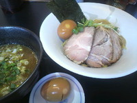 「特製つけめん（柚なし）＋燻製味玉」@麺処 晨輝 shinkiの写真