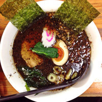 「こってり黒らーめん（太麺）」@和風ラーメン つけ麺 みやぎ野の写真