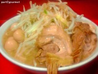 「ラーメン ニンニクサヤイ+うずら卵(750円)」@ラーメン二郎 西台駅前店の写真