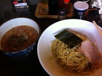 「エビ辛味噌つけめん（2玉）700円」@らーめん 福たけ 桜木本店の写真