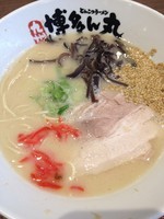 「白とん￥５８０＋替え玉(１玉無料)」@博多ん丸 イオンモールつくば店の写真