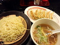 「塩つけめんギョーザセット693円」@幸楽苑 舎人店の写真