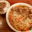 豚味噌タンメン（辛みあり）＋挽き肉ご飯（小）