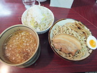 「づけ麺(ゆず、あつもり)680円＆野菜100円」@匠神角ふじ 柏店の写真