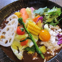 「冬の土浦彩華『あざやか』カレーラーメン（８００円）＋リゾット」@居處 小宮山の写真