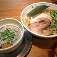 「黒つけそば・大盛り(750円+100円)」@中華そば 一楽の写真