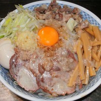 「油そば（850円）＋ニンニク・アブラ」@らーめん大 大久保店の写真