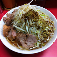 「小ラーメン＋ふりふりカレー　（700円＋50円）」@ラーメン二郎 上野毛店の写真