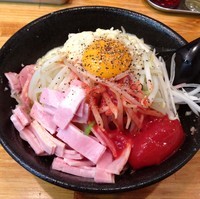 「まぜそば カルボ（￥650）」@麺屋 かまたの写真