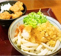 「おろし醤油＋Ａセット(330円＋170円)」@楽釜製麺所 池袋東口直売店の写真