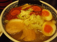 「味玉らーめん(800円)大盛(100円)半ライス(100円)」@せたが屋 本店の写真