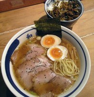「和鉄中華そば＋高菜ライス」@和風ラーメン 和鉄の写真