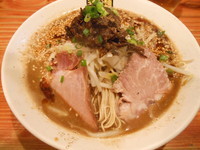 「担々博多そば＋替え玉（硬め）」@濃菜麺 井の庄の写真