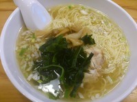 「朝の中華そば（塩） ￥500」@つけめん TETSU 所沢店の写真