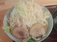 「男気ラーメン・ニンニク抜き750円」@つけ麺 心心の写真