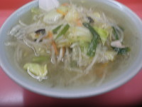 「タンメン（５００円）曜日別サービス品＋ミニ麻婆丼（２００円）」@中華そば のんぼの写真