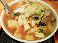 「一発ラーメン（極太麺）＋野菜増し」@一発ラーメン はしご屋 高崎店の写真