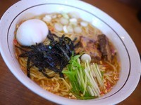 「醤油らーめん（丸）￥590+味玉濃い口￥130」@ら～めん のとやま 長後本店の写真